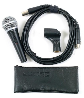 Microfon profesional cu fir dinamic cardioid Shure PG58 foto