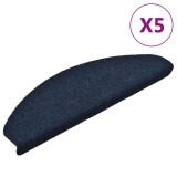 Cumpara ieftin Covorase autoadezive pentru scari, 5 buc., 65x21x4 cm, bleumarin, semirotunde, mari