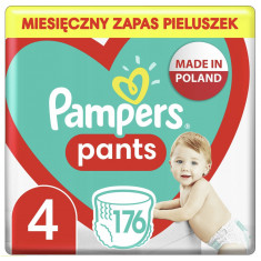 Scutece Pampers, mărimea 4, 176 buc.