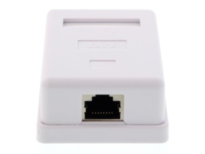 Priza simpla FTP cat6 RJ45 ecranat pe tencuiala Well foto