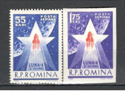 Romania.1963 Posta aeriana-Cosmonautica Luna 4 YR.289 foto