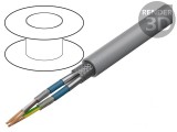 Cablu PVC gri 500V 2x2x0,5mm2 cu autostingere