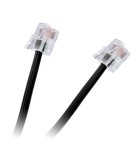 Cablu telefon extensie negru 20m RJ11 tata-tata