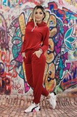 Y619-81 Trening fashion din bluza cu gluga si pantaloni lungi