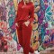 Y619-81 Trening fashion din bluza cu gluga si pantaloni lungi