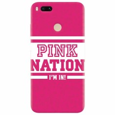 Husa silicon pentru Xiaomi Mi A1, Pink Nation foto