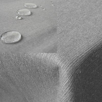 Fata de masa Leinenlook Jemidi, 160 x 400 cm, Gri, Poliester, 55262.25.16 foto