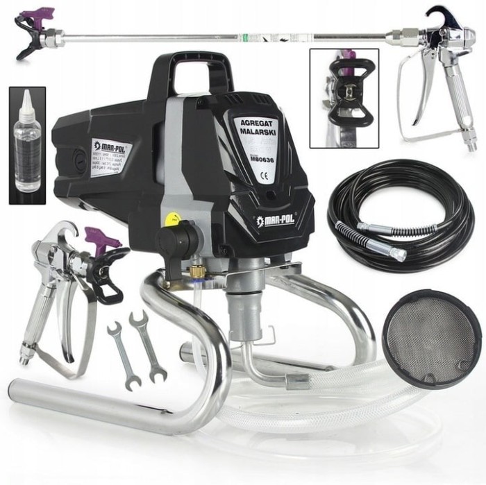 Pompa zugravit vopsit airless electrica cu piston 210bari MXM80636