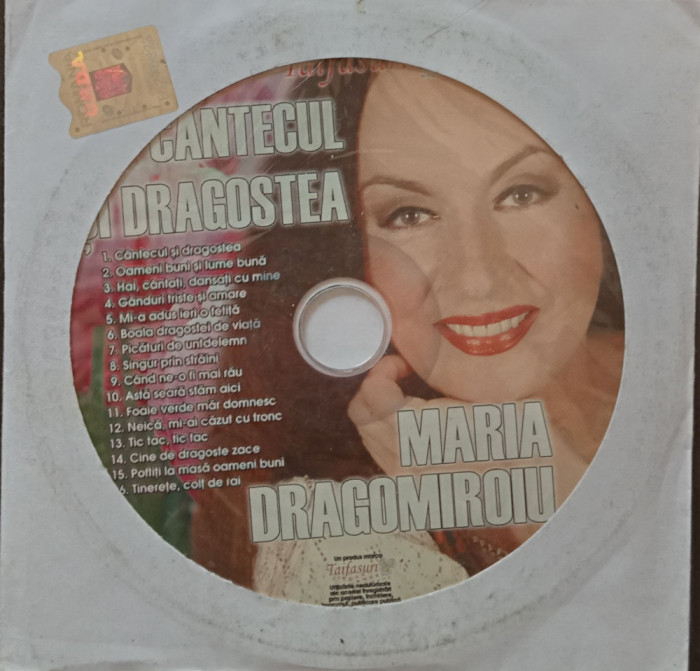 CD Maria Dragomiroiu Cantecul si dragostea