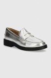 MICHAEL Michael Kors mocasini de piele Eden femei, culoarea argintiu, cu toc plat, 40T4EDMP1M 040