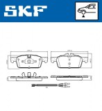 Set placute frana fata SKF VKBP80207E