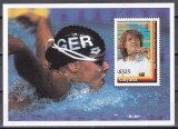 Guyana 1994 - Jocurile Olimpice, Atlanta - Foști c&acirc;știgători al medaliei de aur din Germania - Franziska van Almsick la &Icirc;not, Colita, MNH