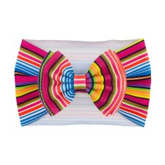 Bentita lata cu funda si imprimeu - Model 12 (Marime Disponibila: 6-12 luni
