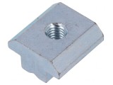 Piuliță oțel zincat M6 pentru profile 10mm