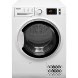 Uscator de rufe Hotpoint Natis Reload NTM1182SKEU, Pompa de caldura, 8 kg, Clasa A++, Motor Inverter, Active Care, Display digital, Alb