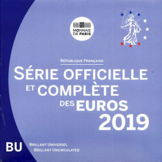 FRANTA 2019 - Set monetarie 1 cent-2 euro - FOLDER/ BU / sigilat