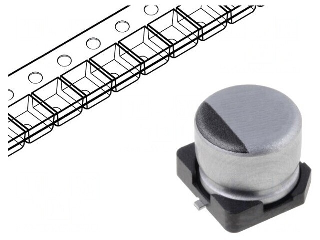 Condensator Electrolitic SMD 100uF 100VDC