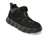 Ghete GRYXX negre, LN18, din piele naturala