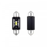 Set becuri auto cu LED CANBUS sofit compatibil C5W 1 SMD 36mm Alb 12/24V,