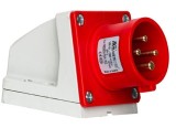 Fisa stecher 4 poli 3P+PE 16A 6h 380V IP44 trifazic CEE montaj aplicat, METE
