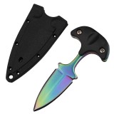 Cutit Tactic Camping IdeallStore&reg; Rainbow Valley, 7.5cm, Otel Inoxidabil, Teaca Inclusa
