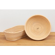 Cos rotund pentru dospire aluat, 20 cm, ratan, 500 g