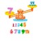 Joc matematic, balanta cu numere, 50 piese, 7Toys