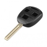Set 2 bucati - Carcasa cheie Topautochei&amp;#174; compatibila cu Toyota Camry Rav4 Corolla Yaris Land Cruiser Lexus RX300 ES300 LS400 GX, lamela 37mm, 3