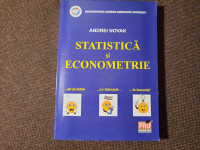 STATISTICA SI ECONOMETRIE Andrei Novak 6/4 foto