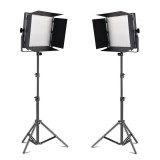 Cumpara ieftin Kit 2 panouri LED profesionale 660PRO, Bi color, trepiezi 200 cm inclusi, 2x telecomanda, 2x geanta transport, intensitate culori reglabila