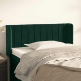 vidaXL Tăblie pat cu aripioare verde &icirc;nchis 93x16x78/88 cm catifea 3119045