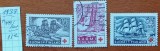 FINLANDA-1937-''CRUCE-ROSIE''- corabii cu panze-Serie completa-stampilat'' -Vezi-Scan