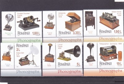 ROMANIA 2020, Colecții rom&amp;acirc;nești. Fonografe, MNH, LP 2275 foto