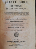 Sainte Bible de Vence, 2 volume, 1831, 560+480 pagini, cartonata, stare buna