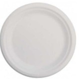 Farfurii albe plate din carton 20 buc/set