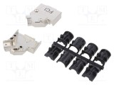 Fixare 45&deg; D-Sub 9pin 13mm cu şuruburi - AMPHENOL