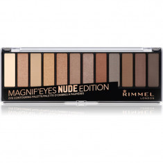 Rimmel Magnif’ Eyes paleta farduri de ochi culoare 001 Nude Edition 14.16 g