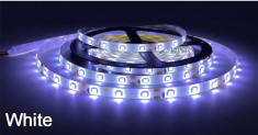 Banda Led 5050 ? Exterior, 60led/M , DC 12V ? 14,4W/Ml , 5m/Rola, Alb Rece foto