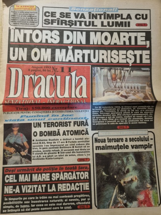 ziarul dracula august 1993