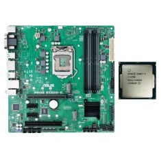 Placa de Baza Second Hand Asus PRIME B250M-C, Socket 1151, mATX, Shield, Cooler + Procesor Intel Core i7-6700 3.40GHz foto