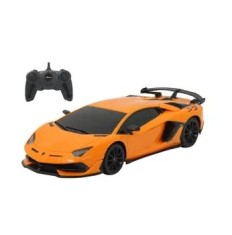 Masinuta cu telecomanda Rastar - Lamborghini Aventador Svj portocaliu, scara 1:24