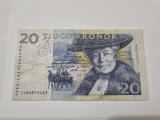 bancnota suedia 20 k 1991