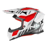 Casca cross/enduro Nox Storm N634 rosu/alb marime M