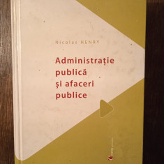 Administrație publică și afaceri publice - Nicolas Henry