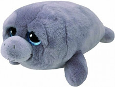 Jucarie De Plus Ty Beanie Boo Milo Manatee Wildlife 15Cm foto