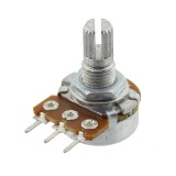 Potentiometru rotativ, 220k&Omega;, mono, logaritmic, 63mW, SR PASSIVES - R16148-1A-2-A220K