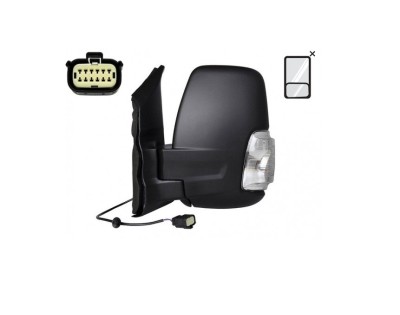 Oglinda usa exterioara FORD TRANSIT/TOURNEO, 10.2019-, partea stanga, View Max, reglare manuala; texturat; versiune scurta; sticla convexa; sticla cr foto