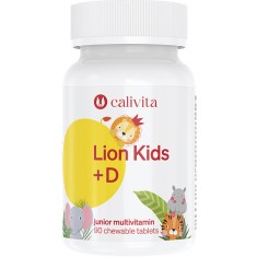 Vitamina D pentru copii, Lion Kids, 90 Tablete masticabile, CaliVita