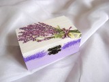 Cutie din lemn decorata cu lavanda 23610
