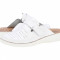 Saboti medicali barbati Fratelli Babb Ascot, piele naturala, bianco, 41